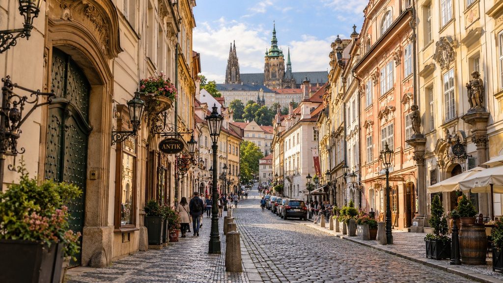 Wyspa Kampa, ogrody Wallensteina, Petřín i uliczki, w które nie skręcają wycieczki — gotowa trasa spaceru po praskiej Malej Stranie.