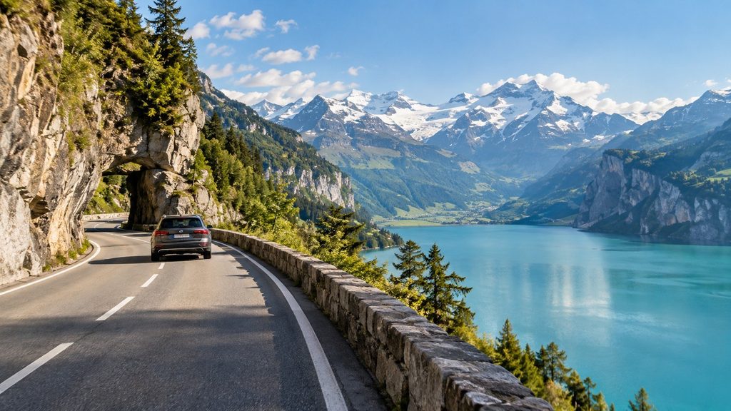 Pętla przez Furkę, Grimsel i Susten, noclegi, które nie rujnują, i winieta zamiast bramek — jak zaplanować road trip po Szwajcarii i przeżyć jej ceny.