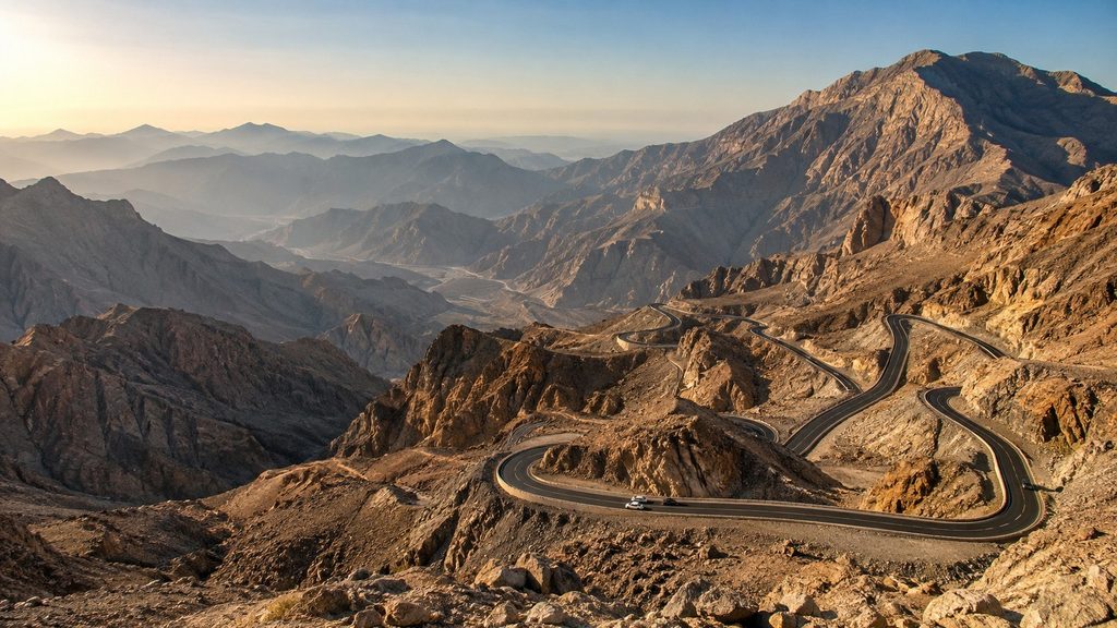 Dwie godziny od Dubaju zaczyna się inny kraj: kaniony gór Hajar, serpentyny klasy alpejskiej i tyrolka z rekordem Guinnessa — Jebel Jais w praktyce.
