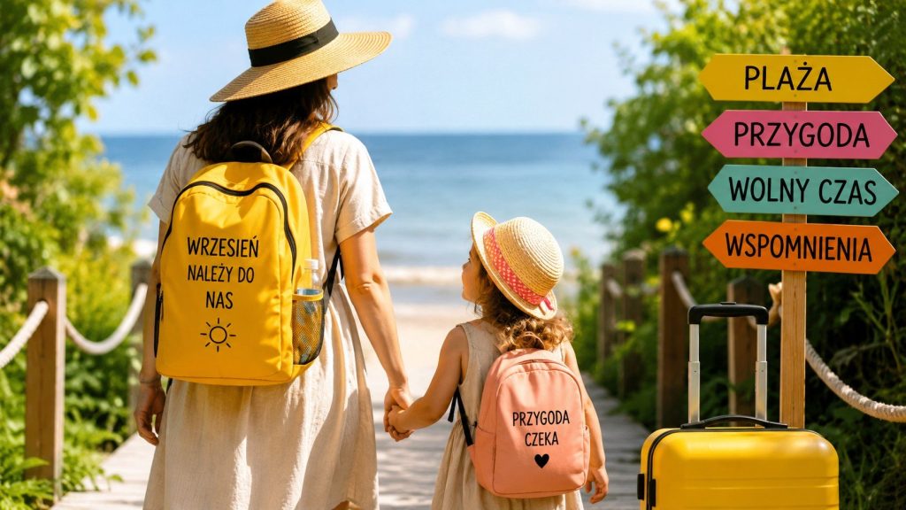 Okno przywileju rodzin z dzieckiem nieszkolnym: wrzesień daje morze nagrzane całym latem, ceny obcięte o połowę i plaże bez tłumów.