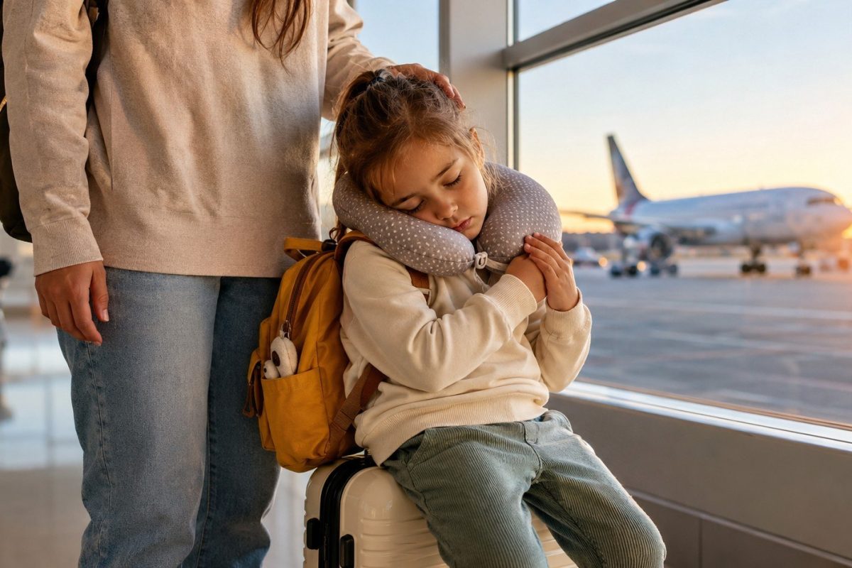 Pobudka o 3:00 i obiad o świcie — jet lag u dziecka trwa krócej, niż się boisz, jeśli rozegrasz światło, posiłki i pierwsze 72 godziny według planu.