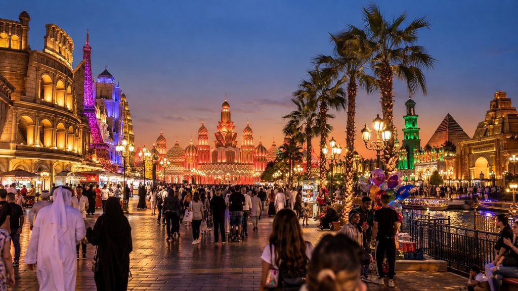 Największy sezonowy park kulturalny regionu otwiera bramy na zimę — jak ugryźć Global Village: pawilony-perły, jedzenie kontynentami i wieczór z dziećmi.